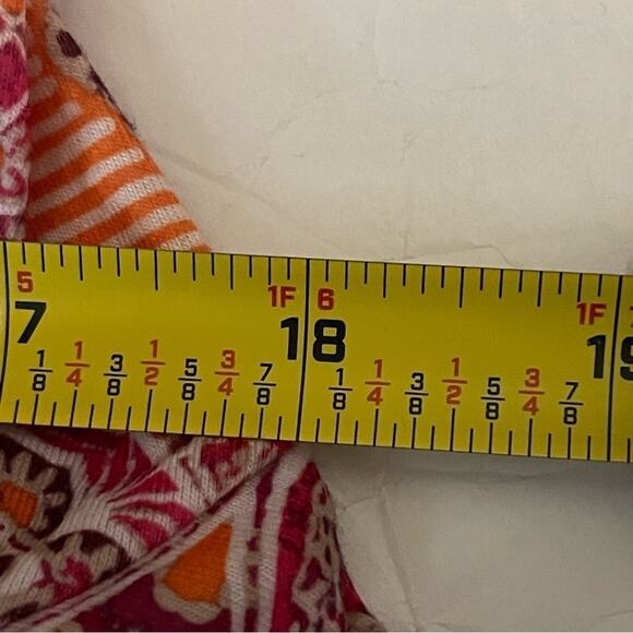 Prana Red & Orange Print Wrap Bodice GorpCore Athletic Dress NWOT Size M - Picture 13 of 15